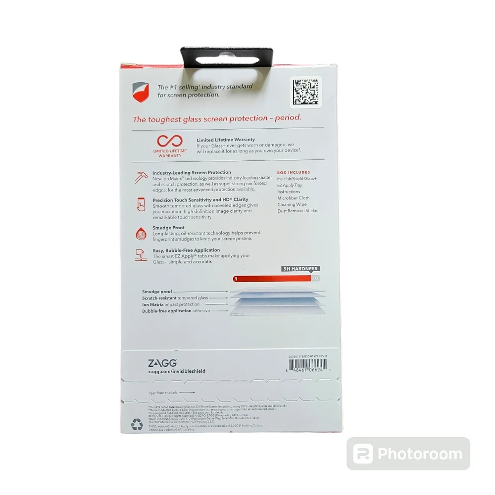 NIB iPhone X/XS Glass Screen Protector - Zagg
